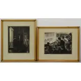 Fermin Rocker, Departure, Two Signed Lithographs