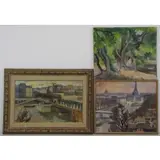 Hélène Marre, Untitled, Three Oils on Canvas