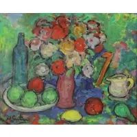 Nathan Gutman, Still Life, Oil on Canvas