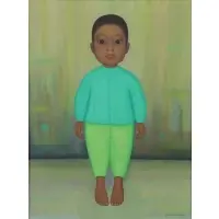 Gustavo Montoya, Nino Parado No. 26, Oil on Canvas "Nino Parado No. 26"