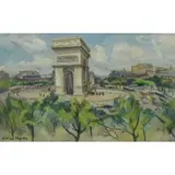 Hélène Marre, Arc de Triomphe, Paris, 1960, Oil on Canvas