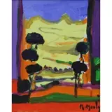 Marcel Mouly, Landscape, 2002, Oil on Canvas