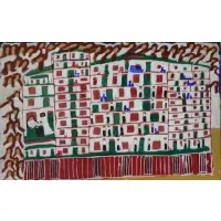 Gertrude Morgan, Wedding Scene, Mixed Media on Paper
