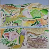 David Sharpe, Landscape, 1975, Oil on Canvas