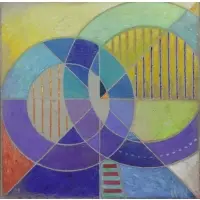Walter Nowatka, Ferris Wheel, Oil on Canvas