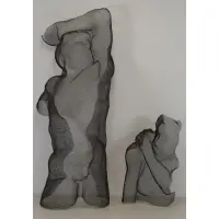 Eric Boyer, Untitled, Two Mesh Wire Figural Sculptures