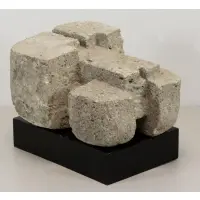 Pierre Szekely, Les Quatre "Roues, Stone Sculpture "Les Quatre "Roues" a Vera" 1961