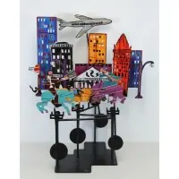 Frederick Prescott, Wall Street, 1987, 1987 Kinetic Sculpture