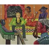 Jeffrey Acea, Sweet's Place, 1973, 1973 Oil & Collage on Canvas