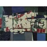 Hanns Müller-Dünwald, Mu-Du Komposition 7, Oil on Canvas "Mu-Du Komposition 7"