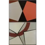 Howard Kuh, Pentesque II, Two Abstract Oils on Canvas