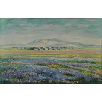 Shmuel Charuvi, Landscape, Oil on Canvas