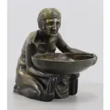 Gustav Gurschner, Made in Austria, Deco Bronze Bowl Bearer