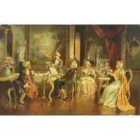Bernard Borione, A Concert For Two, Oil on Canvas