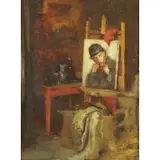 Frank Duveneck, Artist's Studio