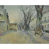 Rene Zimmermann, Salon-de- Provence, 1947, Oil on Canvas "Salon-de- Provence" 1947
