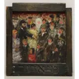 Samuel Rothbort, Jewish Ceremony, Oil on Board