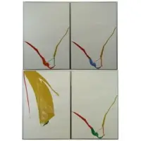 Helen Frankenthaler, What Red Lines Can Do, 1970, 4 Silkscreens From "What Red Lines Can Do" 1970