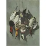Arthur Fitzwilliam Tait, Canvasbacks and Wood Duck with Green Winged Teal