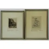 Paul Cézanne, Paysage a Auvers, Two Etchings