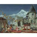 Constantin Westchiloff, Russian Dance, Oil on Board