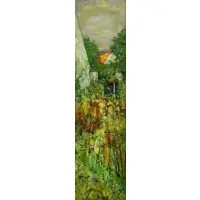 Garden Landscape 1958 by André Vignoles, Oil on Canvas, sold Nov 2016