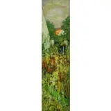 André Vignoles, Garden Landscape 1958, Oil on Canvas