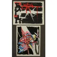 Angelo Savelli, Untitled, Two Abstract Color Lithographs