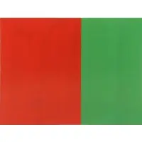 Tadaaki Kuwayama, Red Green, Oil on Canvas