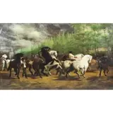 Hobson Grant, The Horse Fair, Oil on Canvas After Rosa Bonheur "The Horse Fair"