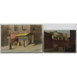 Albert Handell, New York Street Scenes, Two Oils