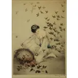 Thieves by Louis Icart, 1926, Etching and Aquatint "Thieves" 1926, sold Oct 2016