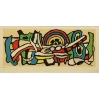 Ferdinand Leger, Untitled, Lithograph in Colors