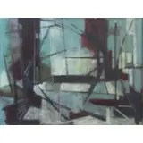 Margaret Klimek Phillips, Relinquishing the Past, 1963, Oil on Canvas "Relinquishing the Past" 1963