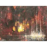 Leonardo M. Nierman (Mexican, b by Leonardo Nierman, Abstract 1967 Oil on Masonite, sold Oct 2016