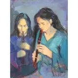 Jan De Ruth, Duo, Oil on Canvas