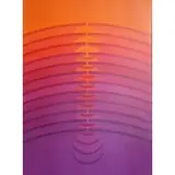 Robert Bidner, Robert Bidner (American, 1930 - 1983), Large Op Art Oil on Masonite