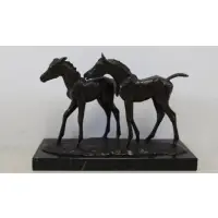 Pasture Pals by Marilyn Newmark, Bronze Sculpture "Pasture Pals", sold Sep 2016