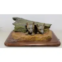 Foxes Den by Marilyn Newmark, Bronze Sculpture "Foxes Den", sold Sep 2016