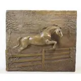 Marilyn Newmark, For Greener Pastures, Bronze Relief, "For Greener Pastures"