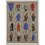 Grisha Bruskin, From the Kaballah Series, Color Silkscreen "From the Kaballah Series"