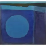Helen Khal, Moon, 1968, Oil on Canvas "Moon" 1968