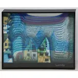 Friedensrich Hundertwasser, Fall in Cloud, Fall in Fog, Fall Out, 1973, Silkscreens and metallic embossing in colors on 5 plexiglas panels