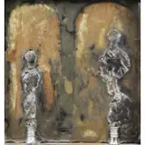 Bruno Ceccobelli, Se Si Raggiunge L'Indifferenza, 1988, Mixed Media on Wood