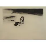 Eric Fischl, Dog and Beach, Aquatint "Dog and Beach"