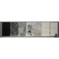 Jim. "The Creation Dine, Untitled, " Set of 7 Lithographs together with a glass containing 4 colored wooden discs