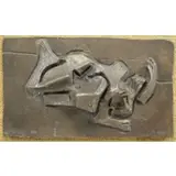 Herzl Emanuel, Herzl Emanuel (1914 - 2002), Abstract Figural Bronze