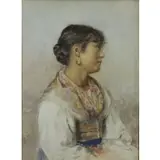 Clelia Compiani Battaglia, Clelia, Watercolor