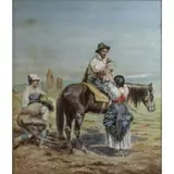 Giuseppe Aureli, Aureli / Rome 1882, Watercolor