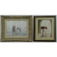 Anthony Autornio, Untitled, Two Figural Oils on Canvas
